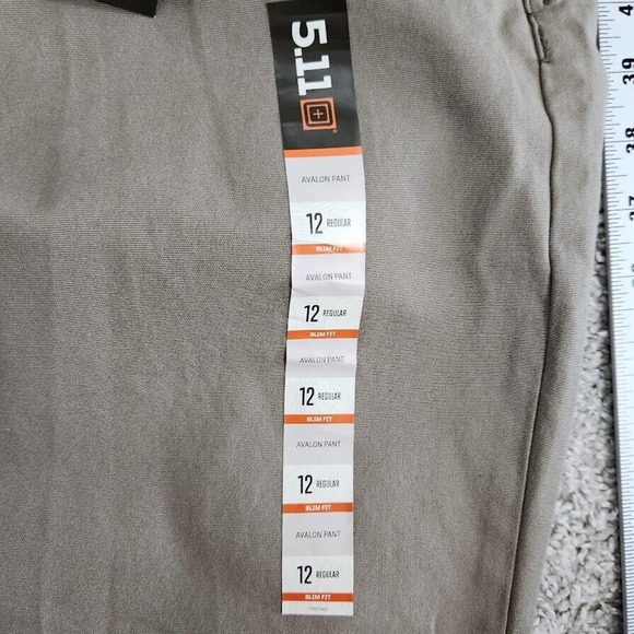 511 Tactical Women's Avalon Pants Stretch Cotton Blend Size 12 New With Tag - Picture 8 of 16